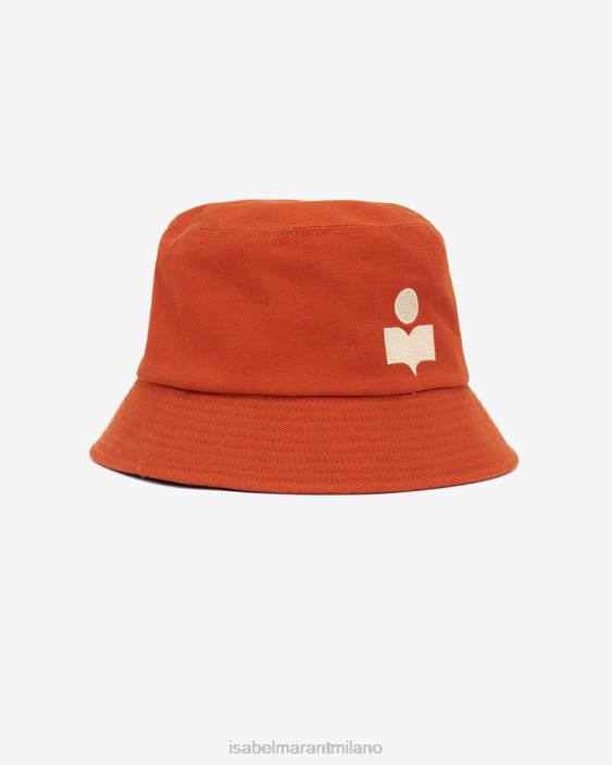 accessorio R88T1073 Isabel Marant unisex cappello haley terracotta