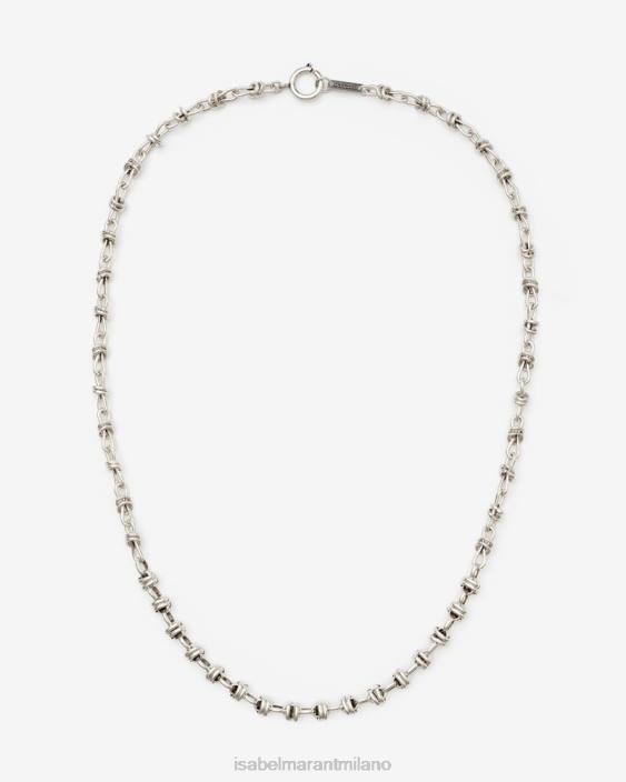 accessorio R88T1449 Isabel Marant uomini collana così seria argento