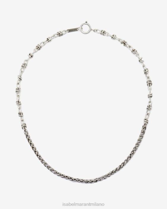 accessorio R88T1459 Isabel Marant uomini collana Jorje argento