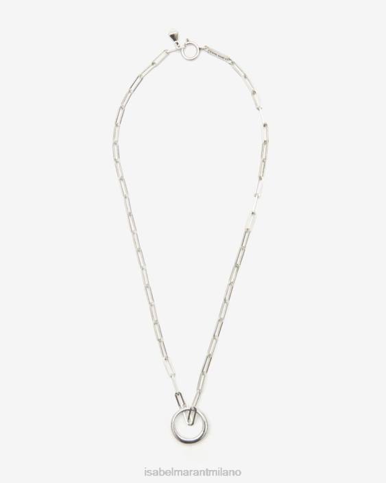 accessorio R88T1192 Isabel Marant unisex collana ad anello argento