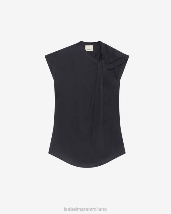 vestiario R88T160 Isabel Marant donne maglietta Nayda nero