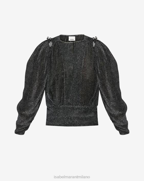 vestiario R88T162 Isabel Marant donne zarga superiore nero