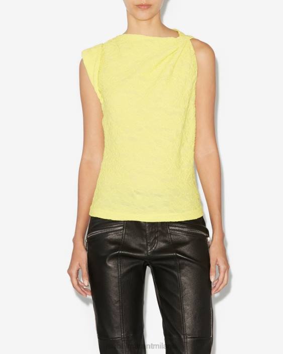 vestiario R88T211 Isabel Marant donne fabiena superiore giallo