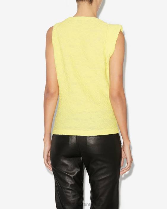 vestiario R88T211 Isabel Marant donne fabiena superiore giallo