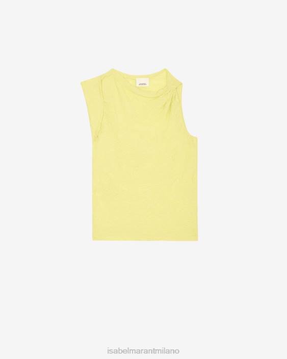 vestiario R88T211 Isabel Marant donne fabiena superiore giallo