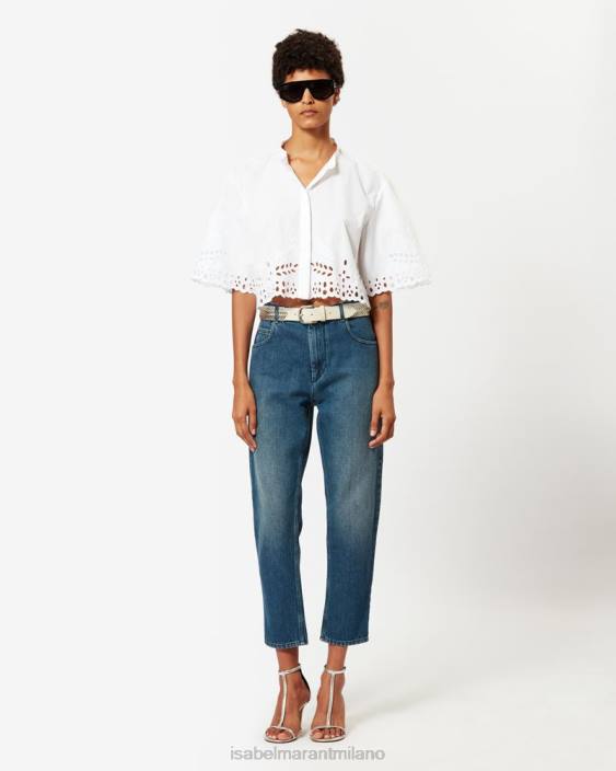 vestiario R88T550 Isabel Marant donne jeans dalla vestibilità più aderente blu