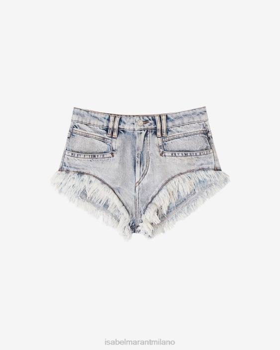 vestiario R88T565 Isabel Marant donne pantaloncini di jeans eneidao azzurro