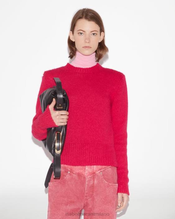 vestiario R88T282 Isabel Marant donne maglione di alpaca Erwany fucsia