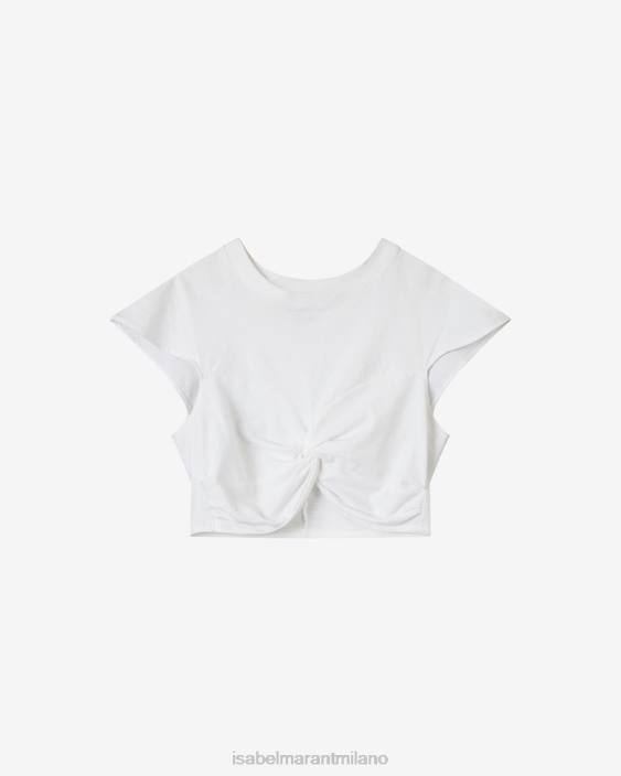 vestiario R88T275 Isabel Marant donne maglietta zineae bianco