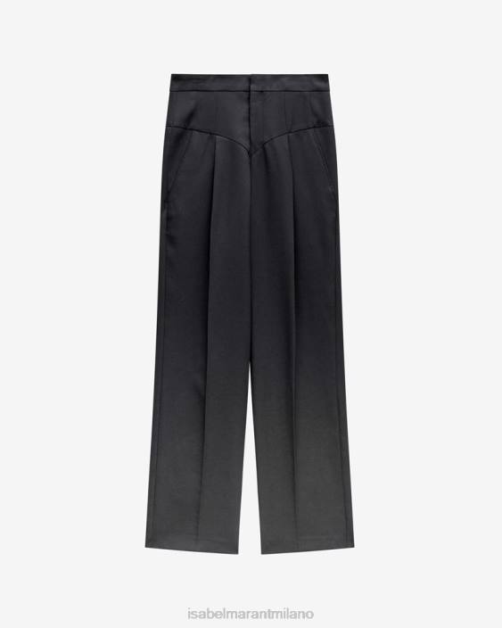 vestiario R88T291 Isabel Marant donne pantaloni di lana Staya nero