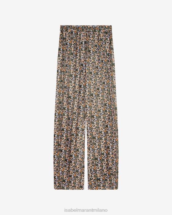 vestiario R88T298 Isabel Marant donne pantaloni Piera nero