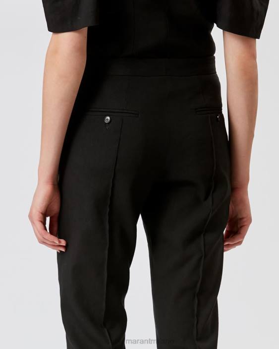 vestiario R88T303 Isabel Marant donne pantaloni sioliran nero