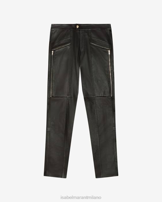 vestiario R88T310 Isabel Marant donne pantaloni hizilis nero