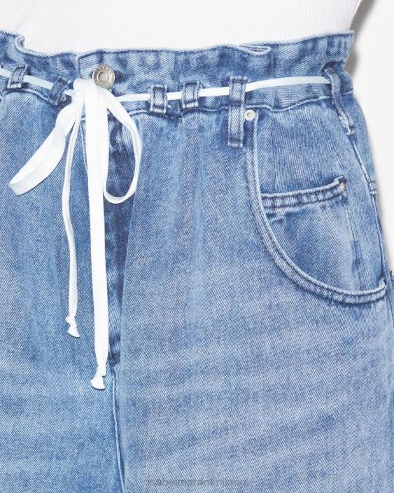 vestiario R88T311 Isabel Marant donne pantaloni jolly azzurro