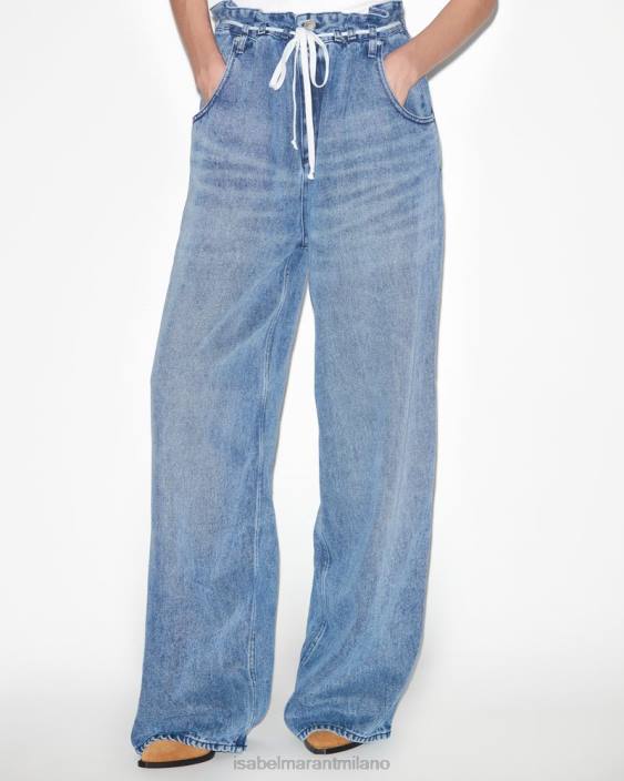 vestiario R88T311 Isabel Marant donne pantaloni jolly azzurro