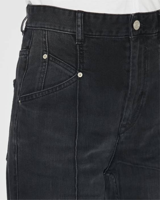 vestiario R88T312 Isabel Marant donne pantaloni nadege nero