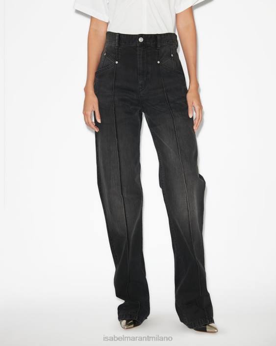 vestiario R88T312 Isabel Marant donne pantaloni nadege nero