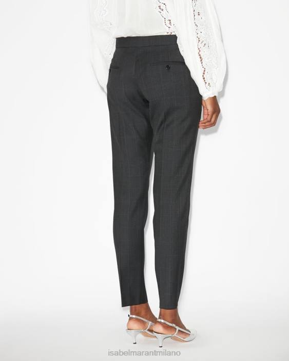 vestiario R88T316 Isabel Marant donne pantaloni nolena antracite