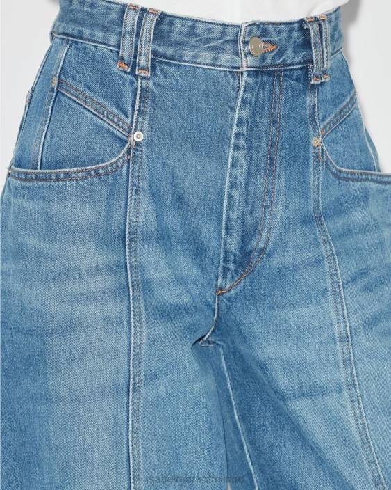 vestiario R88T318 Isabel Marant donne pantaloni veterani blu