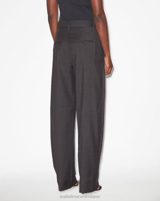 vestiario R88T320 Isabel Marant donne pantaloni sopiavea antracite