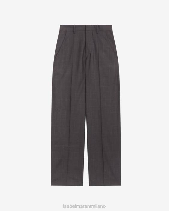 vestiario R88T320 Isabel Marant donne pantaloni sopiavea antracite