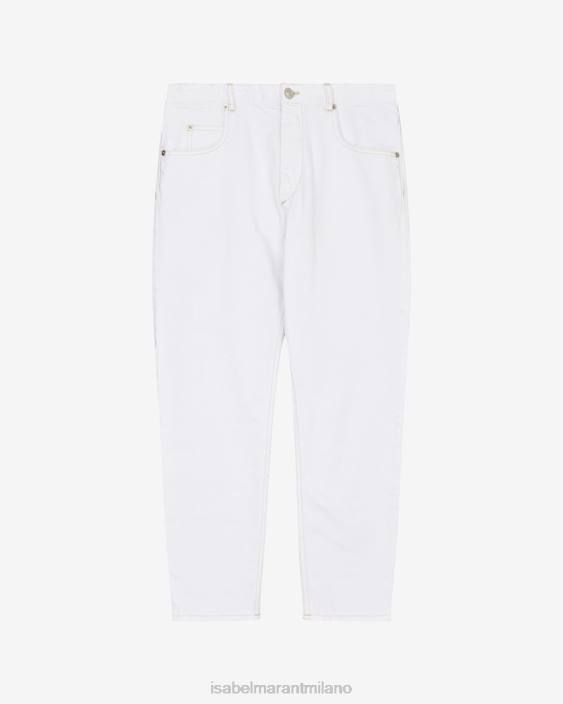 vestiario R88T3 Isabel Marant donne Nea jeans slim bianco