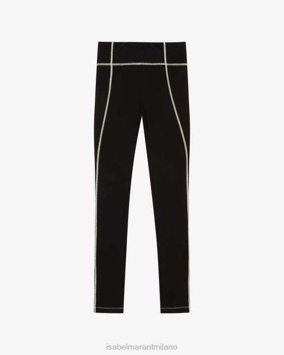 vestiario R88T682 Isabel Marant donne pantaloni Nisa nero