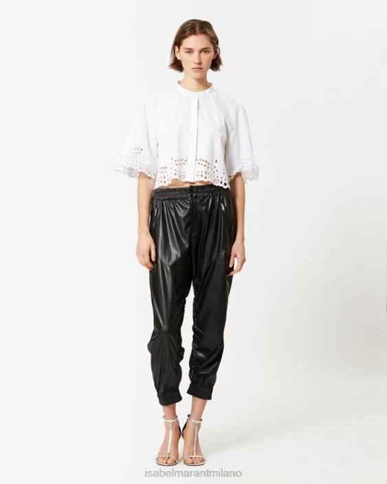 vestiario R88T700 Isabel Marant donne pantaloni bolena nero