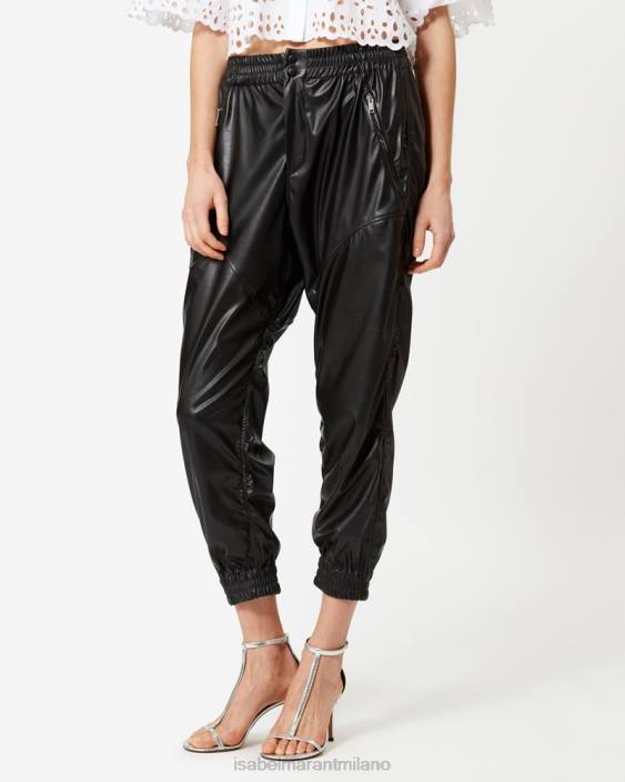 vestiario R88T700 Isabel Marant donne pantaloni bolena nero