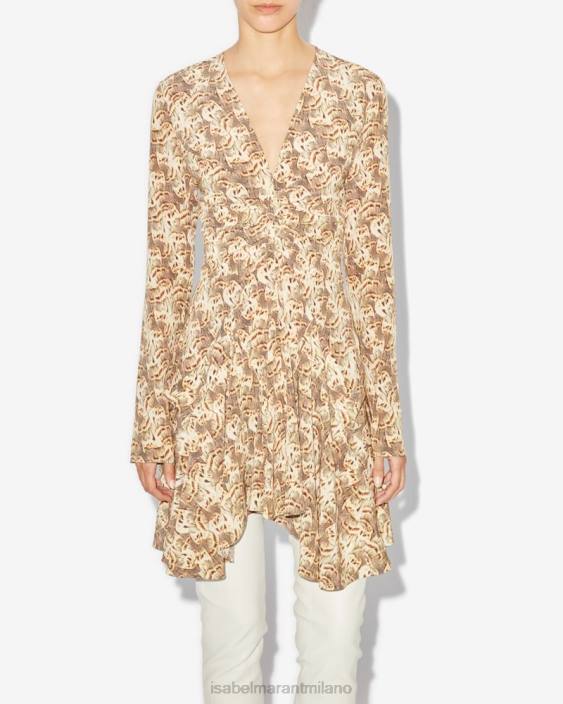 vestiario R88T142 Isabel Marant donne abito Usmara naturale