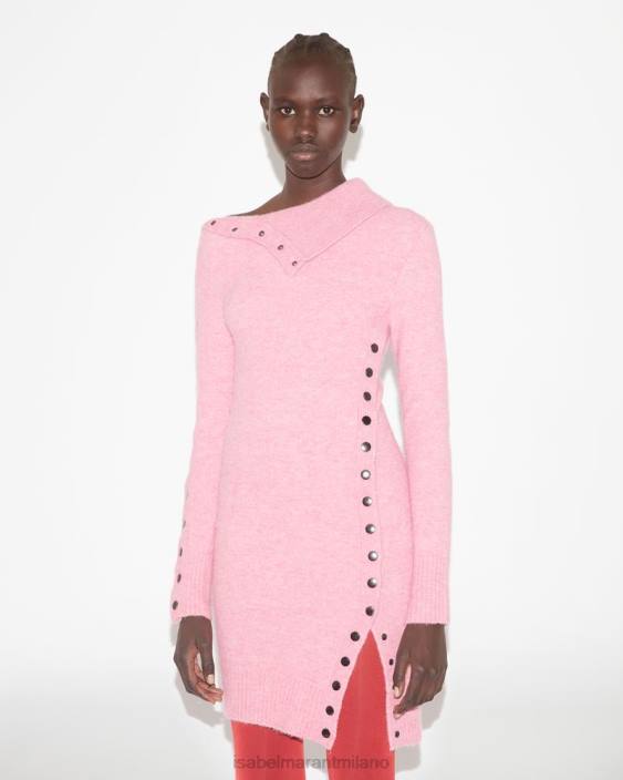 vestiario R88T93 Isabel Marant donne abito marinaro rosa