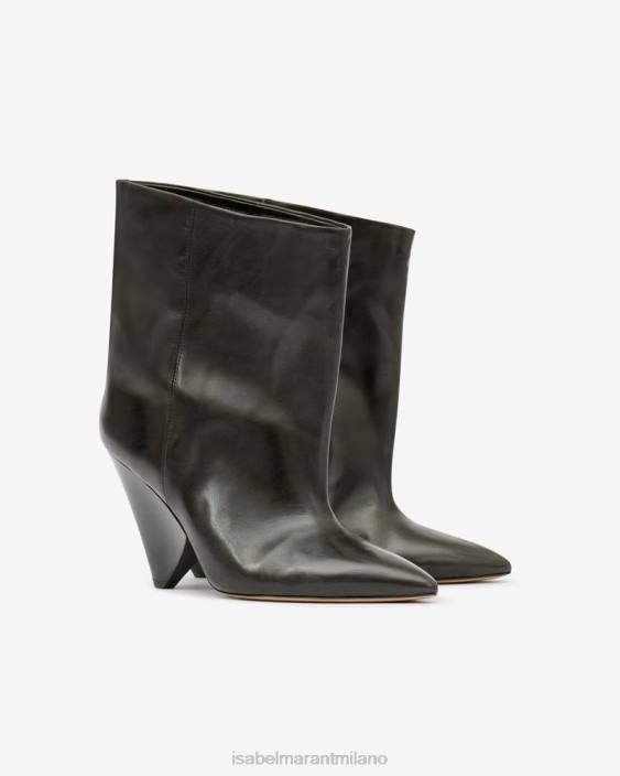 calzature R88T716 Isabel Marant unisex stivali bassi miyako nero