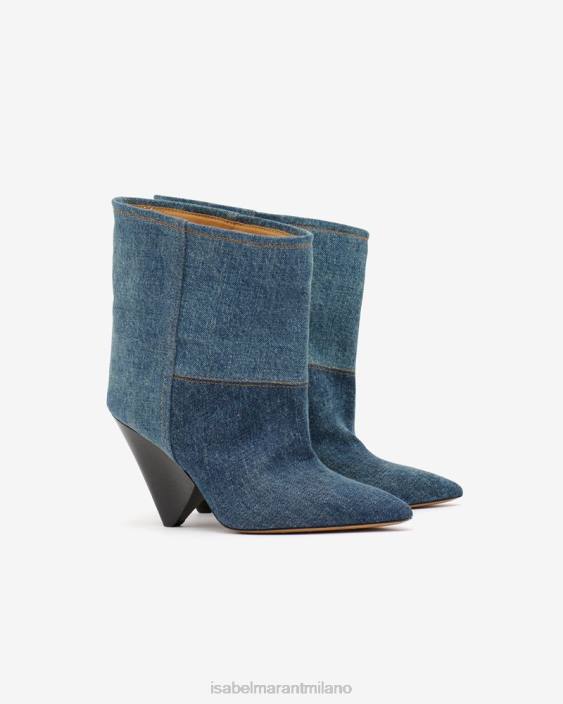 calzature R88T719 Isabel Marant unisex stivali miyako blu scuro