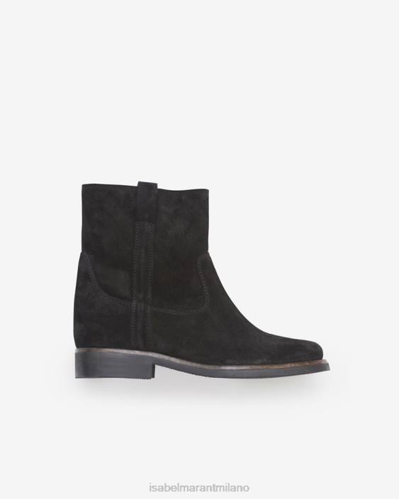 calzature R88T785 Isabel Marant unisex stivaletti in pelle scamosciata Susee nero