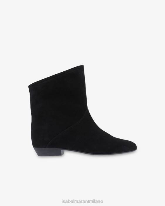 calzature R88T795 Isabel Marant unisex Stivaletti solvan in pelle scamosciata nero