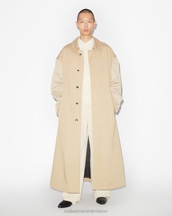 vestiario R88T1267 Isabel Marant uomini Trench Eisley neutro