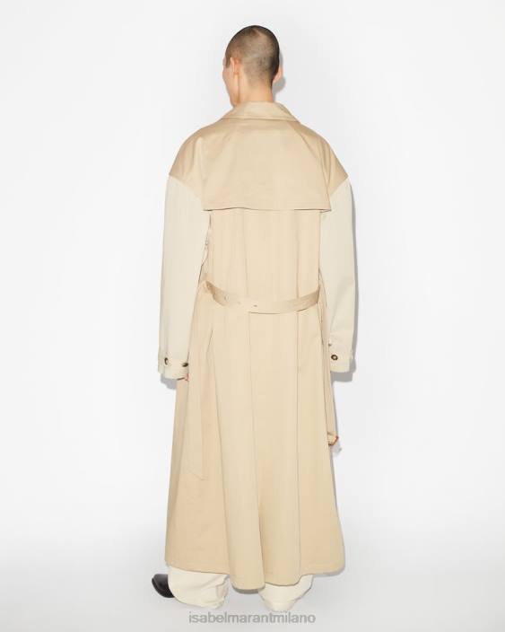 vestiario R88T1267 Isabel Marant uomini Trench Eisley neutro