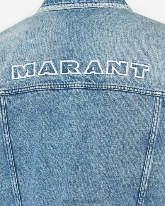 vestiario R88T1277 Isabel Marant uomini giacca jango blu