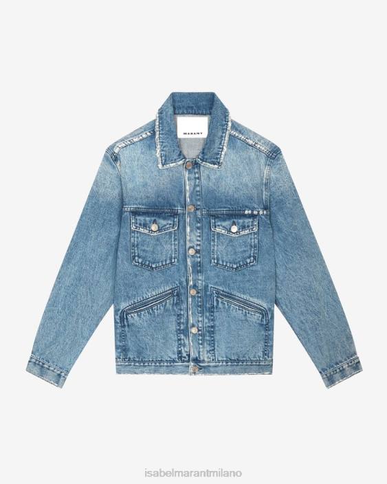 vestiario R88T1277 Isabel Marant uomini giacca jango blu