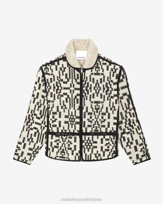 vestiario R88T1281 Isabel Marant uomini giacca nelkis nero