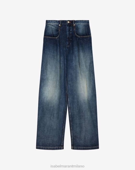 vestiario R88T1381 Isabel Marant uomini pantaloni di jeans Jessy blu