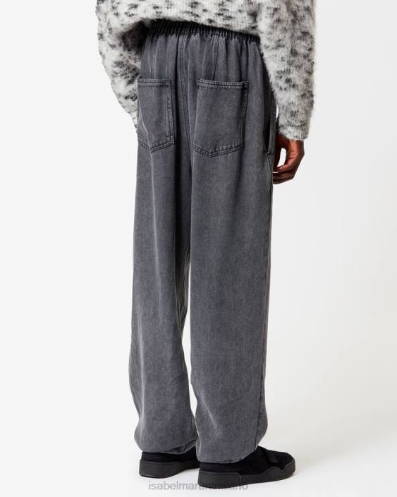 vestiario R88T1382 Isabel Marant uomini pantaloni timeo grigio