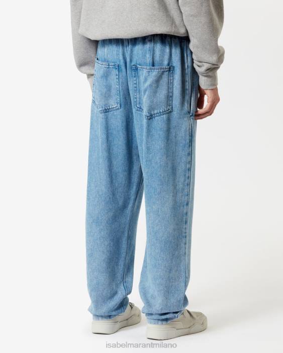 vestiario R88T1383 Isabel Marant uomini pantaloni timeo azzurro