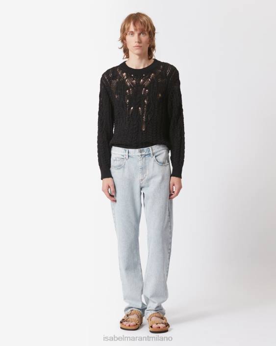 vestiario R88T1385 Isabel Marant uomini pantaloni in denim Joakim azzurro