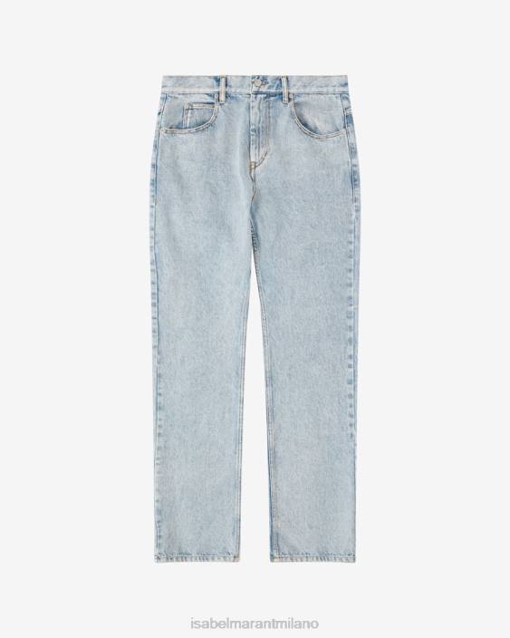 vestiario R88T1385 Isabel Marant uomini pantaloni in denim Joakim azzurro