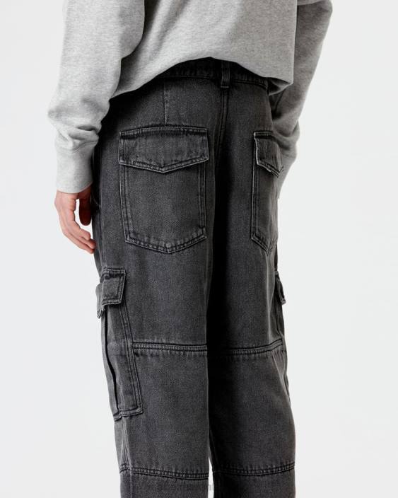 vestiario R88T1390 Isabel Marant uomini pantaloni cargo terence grigio