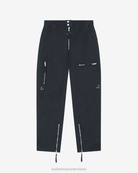 vestiario R88T1419 Isabel Marant uomini pantaloni niels nero sbiadito