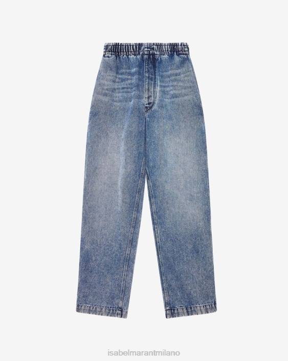 vestiario R88T1424 Isabel Marant uomini pantaloni timeo azzurro